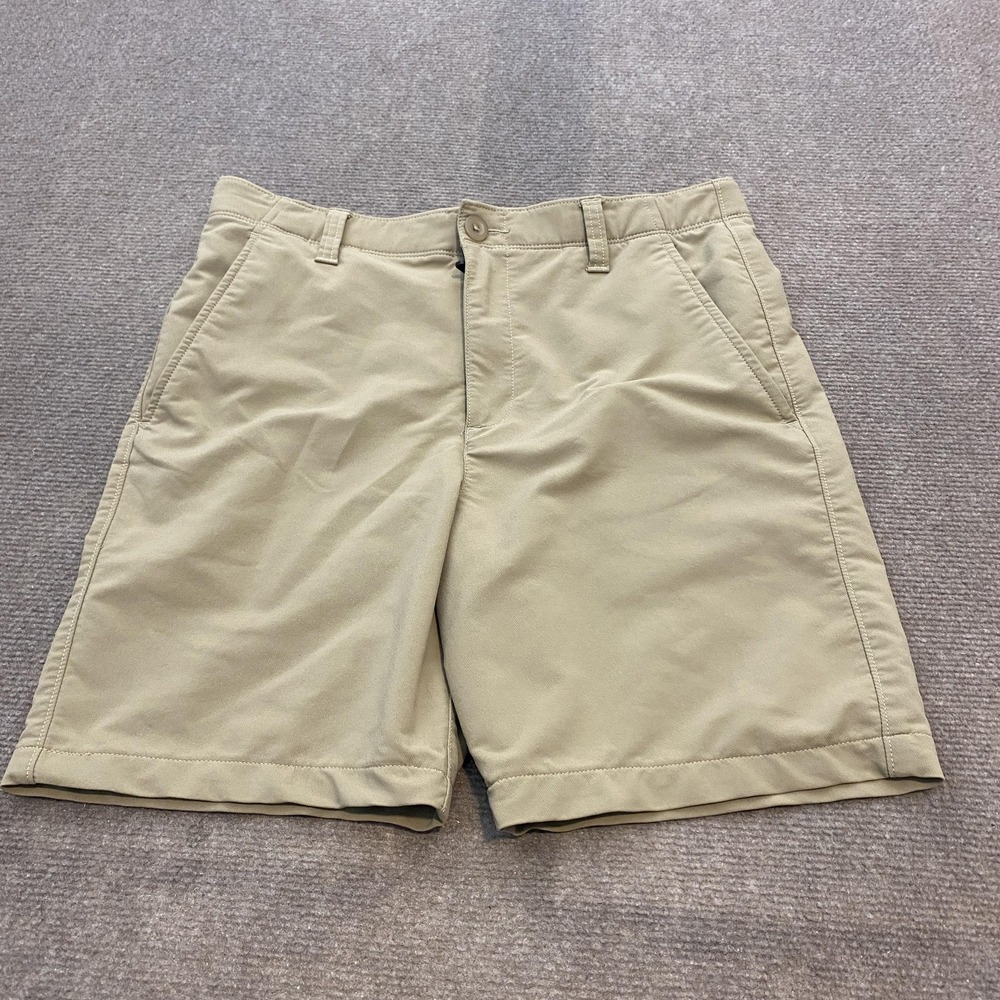 Under Armour Shorts Youth 18 Khaki Golf Performance Chino Stretch Zip Pocket - Picture 1 of 6
